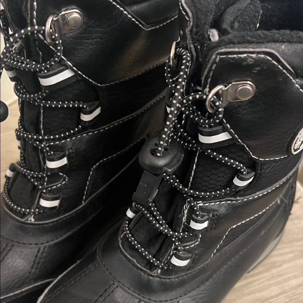 Size 2 Kids Totes Black Winter Boots.  Waterproof. Exc condition